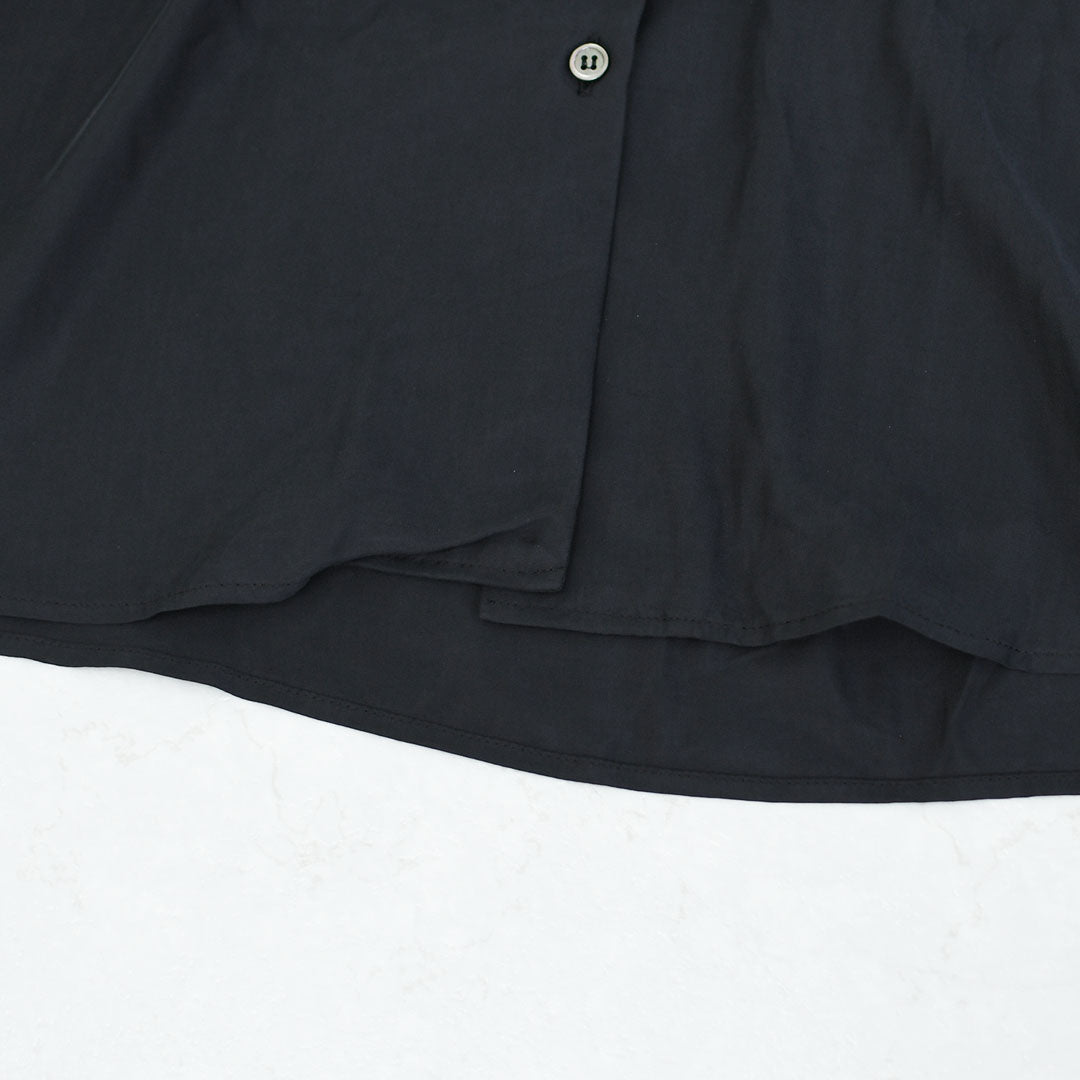 MIDIUMISOLID [ミディウミソリッド] relax cupro shirt [3-132218] リラックスキュプラシャツ [2025AW]