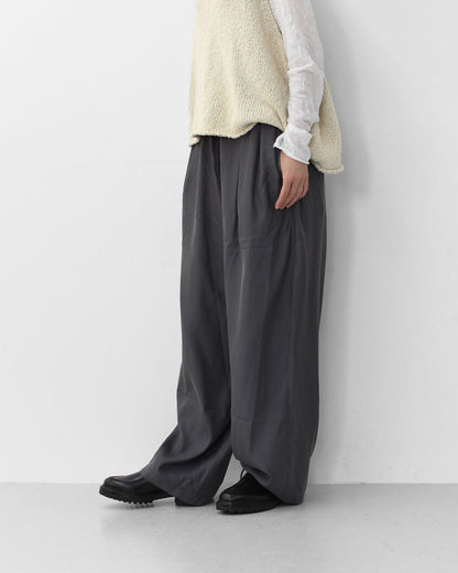 MIDIUMISOLID [ミディウミソリッド] relax cupro PT [3-162185] リラックスキュプロパンツ [2025AW]