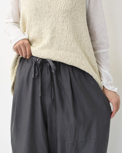 MIDIUMISOLID [ミディウミソリッド] relax cupro PT [3-162185] リラックスキュプロパンツ [2025AW]