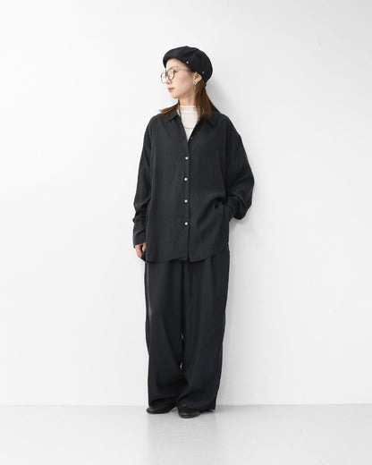 MIDIUMISOLID [ミディウミソリッド] relax cupro PT [3-162185] リラックスキュプロパンツ [2025AW]