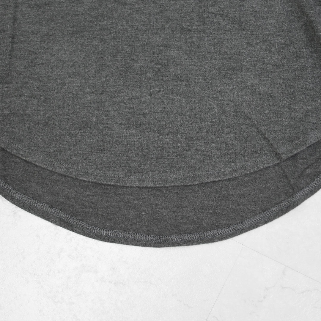 MIDIUMISOLID [ミディウミソリッド] hi-neck round hem PO [4-112209] ハイネックラウンドヘムプルオーバー・インナー・ハイネック・カットソー・長袖・LADY'S [2025AW]