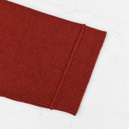 MIDIUMISOLID [ミディウミソリッド] rib pintucked PO [4-125150] リブピンタックプルオーバー・インナー・カットソー・ゆったりシルエット・シンプル・長袖・LADY'S [2025AW]