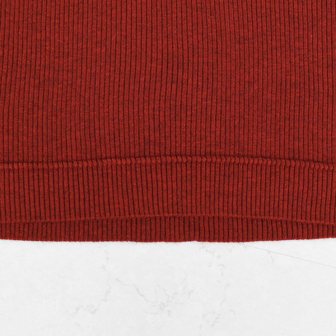 MIDIUMISOLID [ミディウミソリッド] rib pintucked PO [4-125150] リブピンタックプルオーバー・インナー・カットソー・ゆったりシルエット・シンプル・長袖・LADY'S [2025AW]