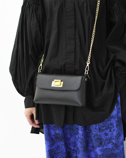 AULENTTI [オウレンティ] ゴールドチェーンショルダーバッグ [107-cat-do] [2025AW]