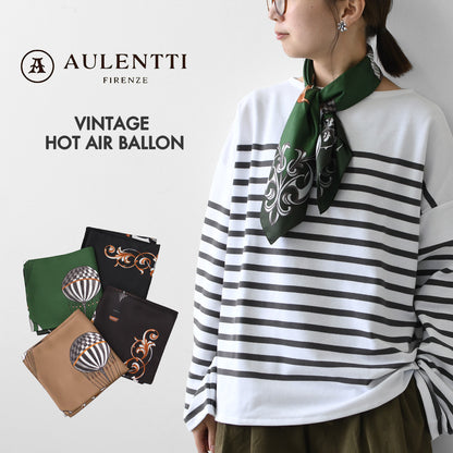 AULENTTI [オウレンティ] VINTAGE HOT AIR BALLON(気球) [LA-J9775] ヴィンテージ ホット エアー バルーン・スカーフ・柄スカーフ・バンダナ・小物・大人かわいい・ LADY'S [2026AW]