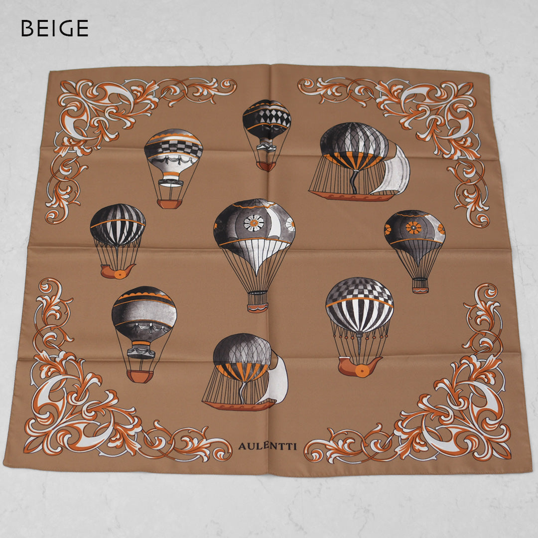 AULENTTI [オウレンティ] VINTAGE HOT AIR BALLON(気球) [LA-J9775] ヴィンテージ ホット エアー バルーン・スカーフ・柄スカーフ・バンダナ・小物・大人かわいい・ LADY'S [2026AW]