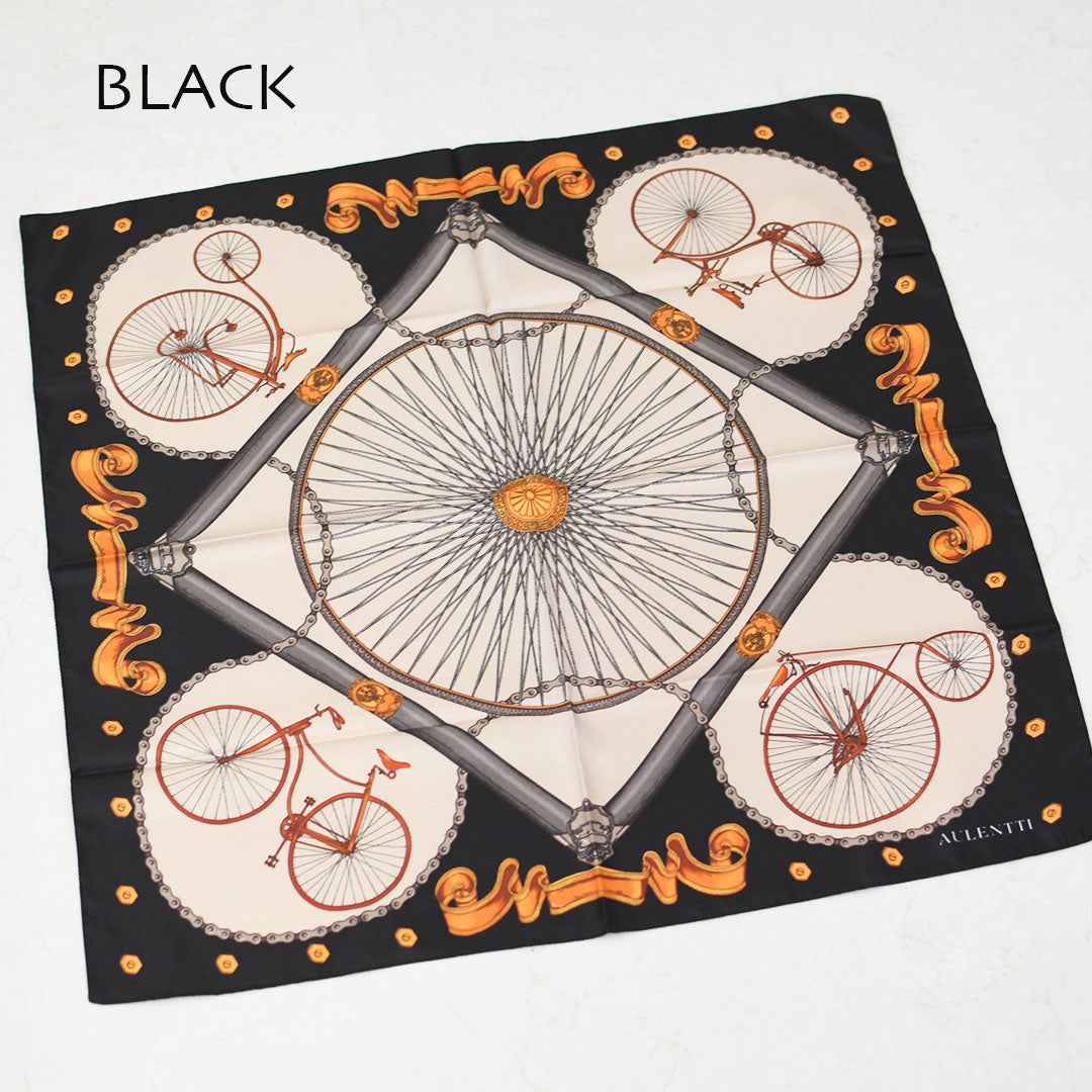 AULENTTI [オウレンティ] VINTAGE BICYCLE(自転車) [LA-J9778] ヴィンテージ バイシクル・スカーフ・柄スカーフ・バンダナ・小物・大人かわいい・ LADY'S [2026AW]