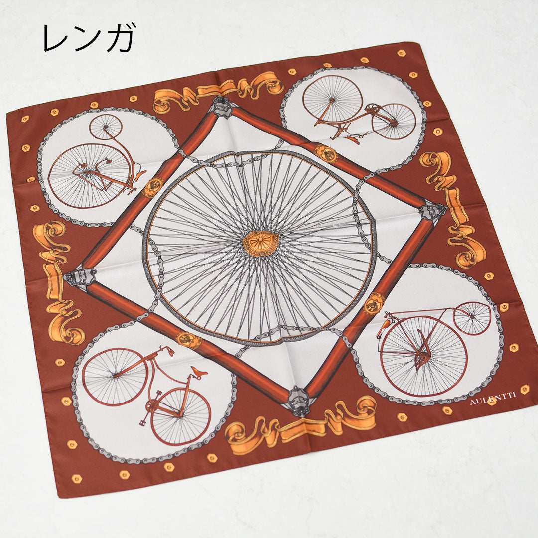 AULENTTI [オウレンティ] VINTAGE BICYCLE(自転車) [LA-J9778] ヴィンテージ バイシクル・スカーフ・柄スカーフ・バンダナ・小物・大人かわいい・ LADY'S [2026AW]
