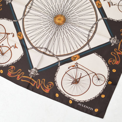 AULENTTI [オウレンティ] VINTAGE BICYCLE(自転車) [LA-J9778] ヴィンテージ バイシクル・スカーフ・柄スカーフ・バンダナ・小物・大人かわいい・ LADY'S [2026AW]