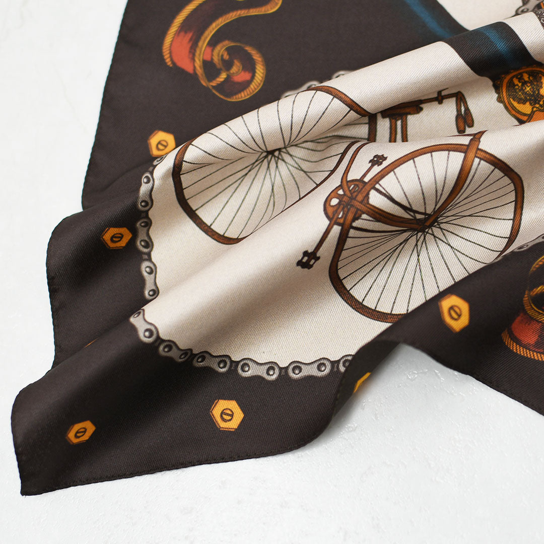 AULENTTI [オウレンティ] VINTAGE BICYCLE(自転車) [LA-J9778] ヴィンテージ バイシクル・スカーフ・柄スカーフ・バンダナ・小物・大人かわいい・ LADY'S [2026AW]