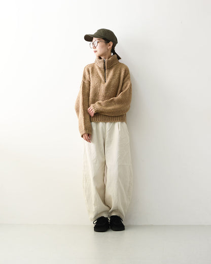 TRICOTS JEAN MARC [トリコット ジーン マルク] SCOTT [SCOTT] スコット・ニット・ニットセーター・モヘヤ混・スタンドカラー・ハーフジップ・ふんわりニット・LADY'S [2026AW]