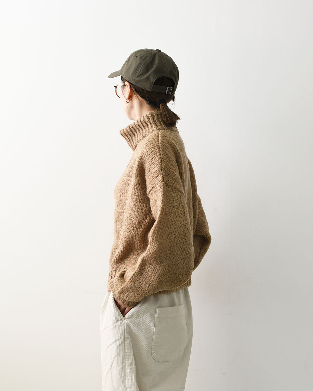 TRICOTS JEAN MARC [トリコット ジーン マルク] SCOTT [SCOTT] スコット・ニット・ニットセーター・モヘヤ混・スタンドカラー・ハーフジップ・ふんわりニット・LADY'S [2026AW]