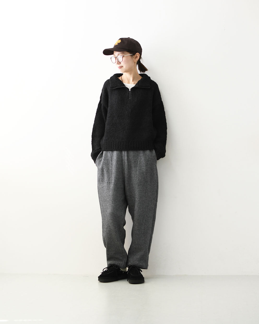 TRICOTS JEAN MARC [トリコット ジーン マルク] SCOTT [SCOTT] スコット・ニット・ニットセーター・モヘヤ混・スタンドカラー・ハーフジップ・ふんわりニット・LADY'S [2026AW]