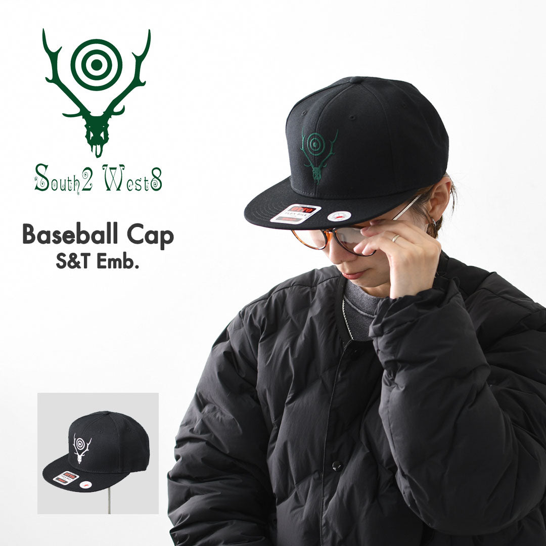 SOUTH2 WEST8 [サウスツーウエストエイト] Baseball Cap - S&T Emb. [RW530] ベースボールキャップ・スカル&ターゲット [2025AW]
