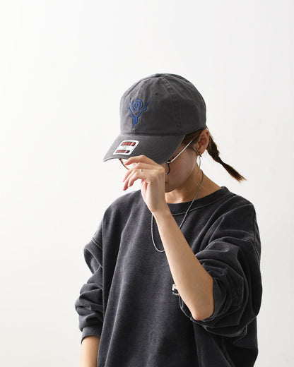 SOUTH2 WEST8 [サウスツーウエストエイト] Strap Back Cap - S&T Emb. [RW531] ストラップキャップ・スカル&ターゲット [2025AW]