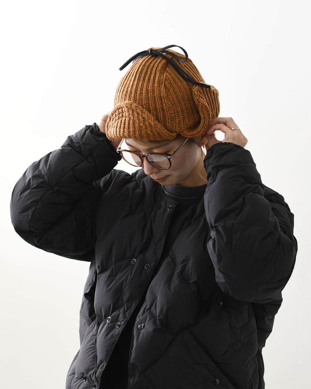 SOUTH2 WEST8 [サウスツーウエストエイト] Bomber Cap - W/A Knit [RW536] ボンバーキャップ・ウール／アクリルニット [2025AW]