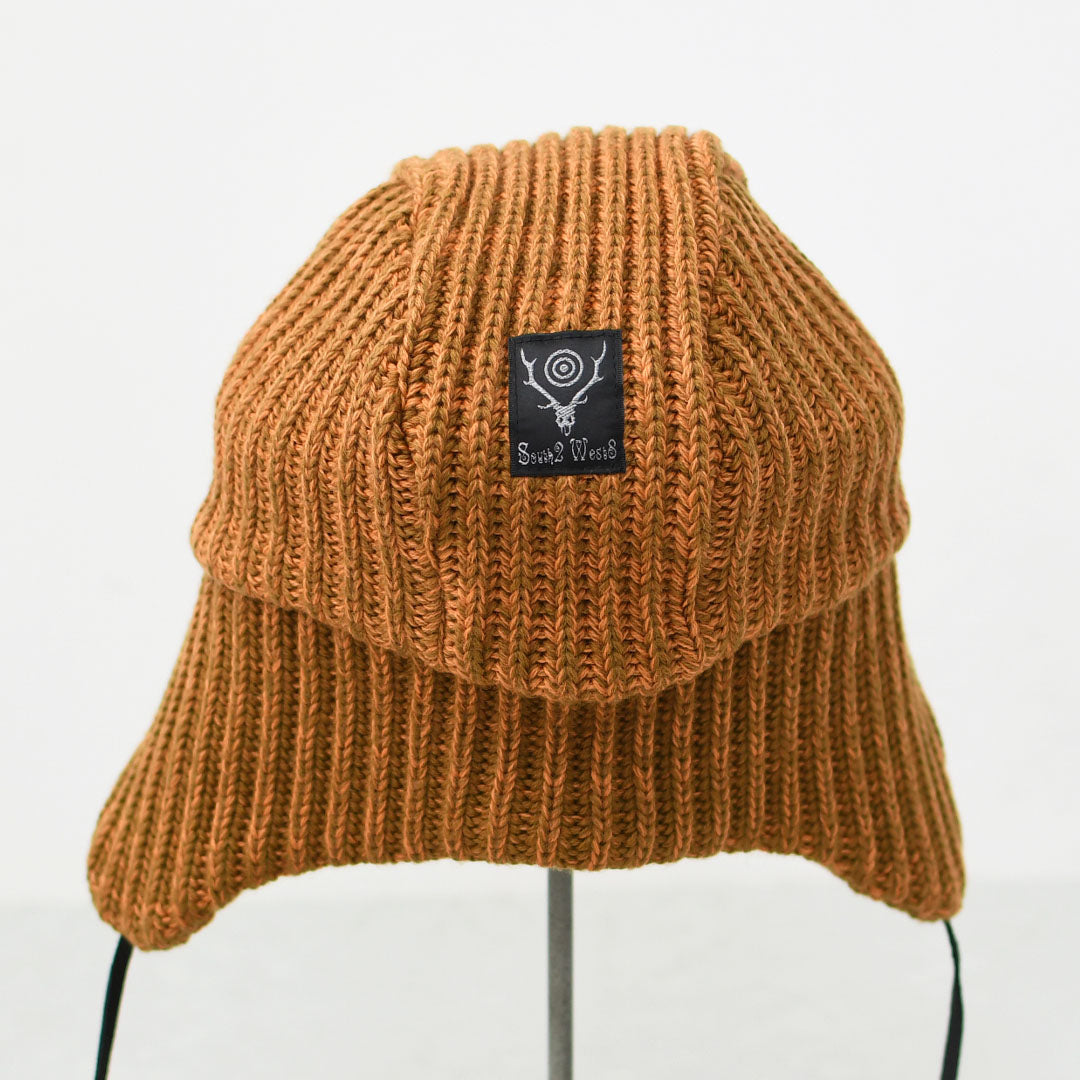 SOUTH2 WEST8 [サウスツーウエストエイト] Bomber Cap - W/A Knit [RW536] ボンバーキャップ・ウール／アクリルニット [2025AW]