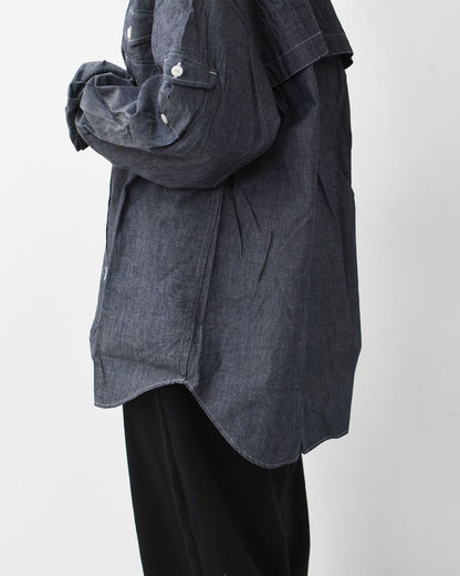 SOUTH2 WEST8 [サウスツーウエストエイト] Fishing Shirt - Cotton Chambray [RW604] フィッシングシャツ・コットンシャンブレー・MEN'S [2025AW]