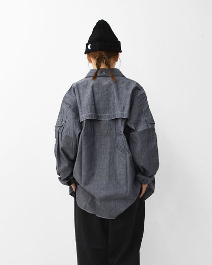 SOUTH2 WEST8 [サウスツーウエストエイト] Fishing Shirt - Cotton Chambray [RW604] フィッシングシャツ・コットンシャンブレー・MEN'S [2025AW]