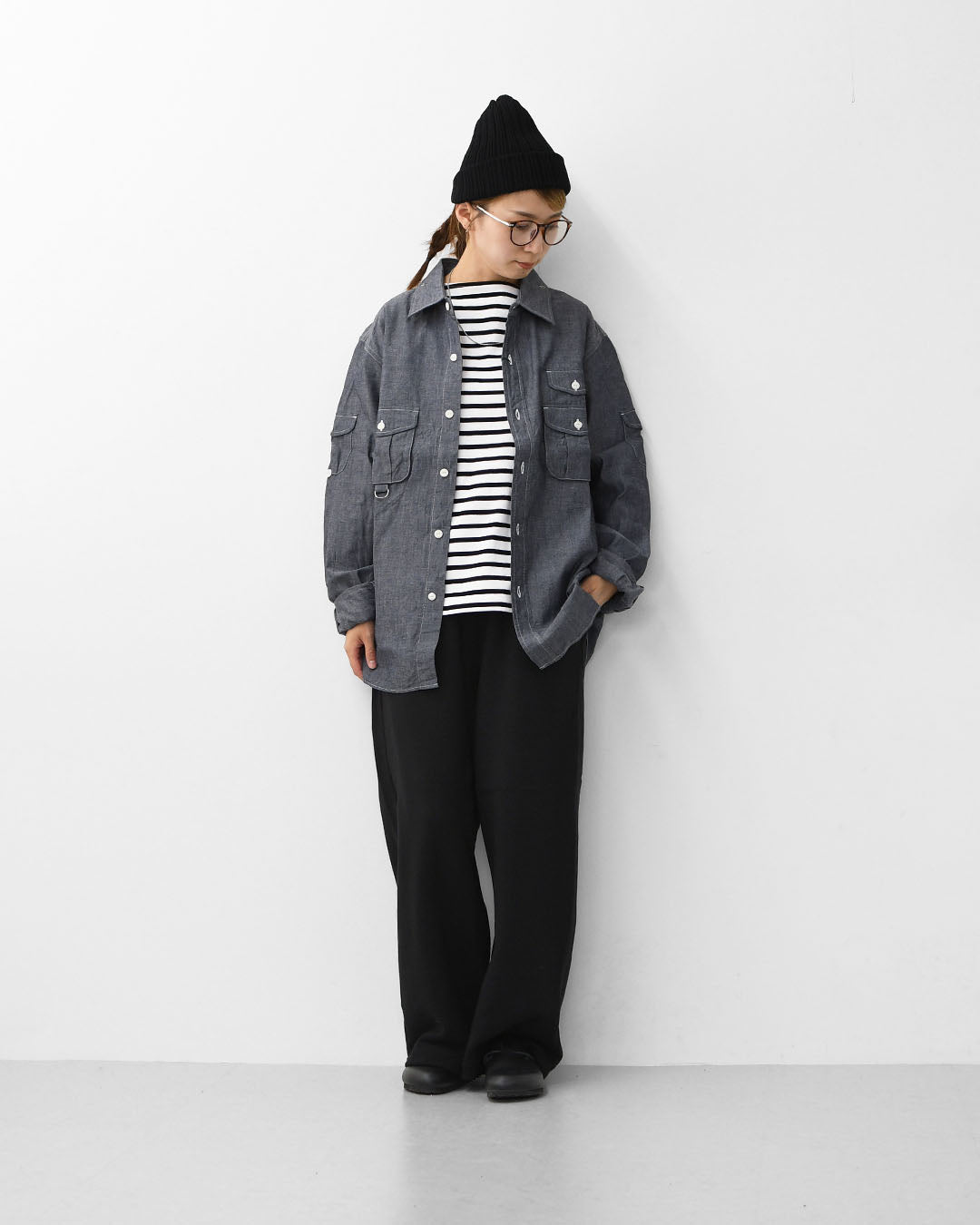 SOUTH2 WEST8 [サウスツーウエストエイト] Fishing Shirt - Cotton Chambray [RW604] フィッシングシャツ・コットンシャンブレー・MEN'S [2025AW]