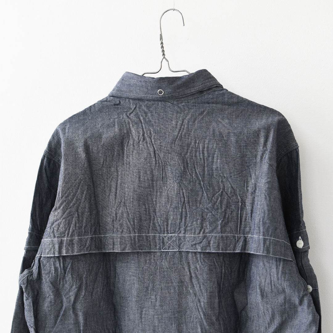 SOUTH2 WEST8 [サウスツーウエストエイト] Fishing Shirt - Cotton Chambray [RW604] フィッシングシャツ・コットンシャンブレー・MEN'S [2025AW]