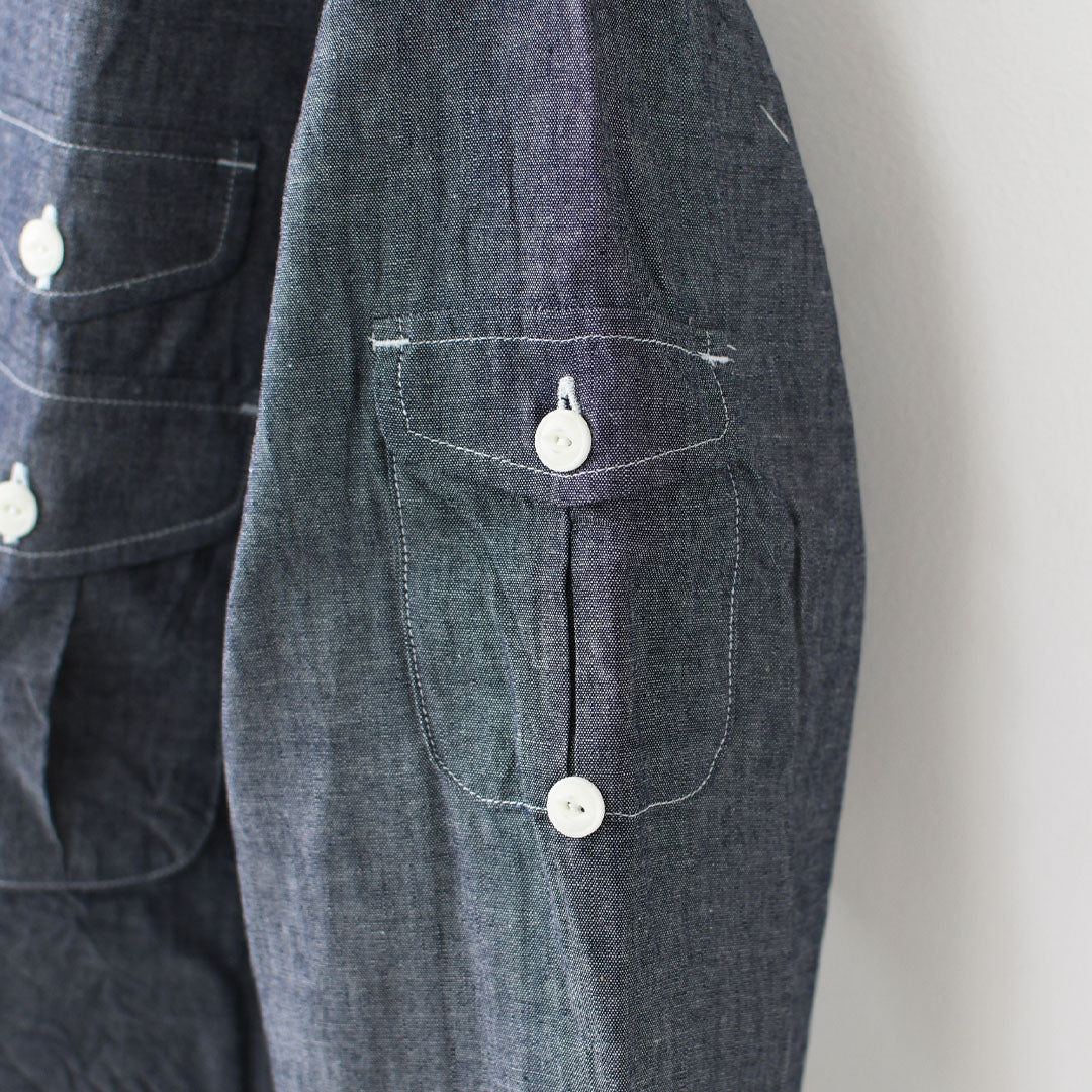 SOUTH2 WEST8 [サウスツーウエストエイト] Fishing Shirt - Cotton Chambray [RW604] フィッシングシャツ・コットンシャンブレー・MEN'S [2025AW]