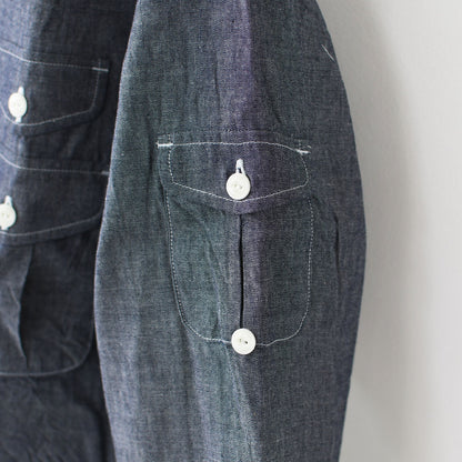 SOUTH2 WEST8 [サウスツーウエストエイト] Fishing Shirt - Cotton Chambray [RW604] フィッシングシャツ・コットンシャンブレー・MEN'S [2025AW]