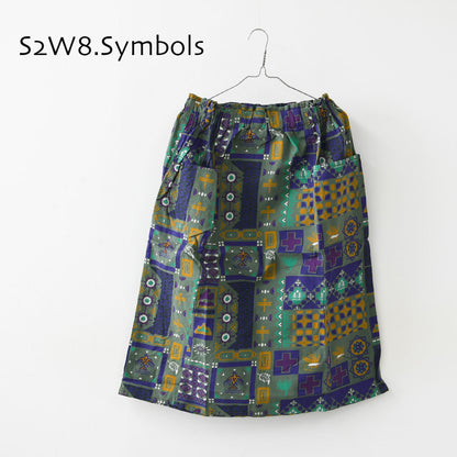 SOUTH2 WEST8 [サウスツーウエストエイト] Army String Skirt - Flannel Cloth / Printed [RW626] アーミーストリングスカート フランネル クロス / プリント [2025AW]
