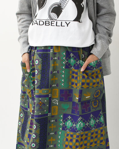 SOUTH2 WEST8 [サウスツーウエストエイト] Army String Skirt - Flannel Cloth / Printed [RW626] アーミーストリングスカート フランネル クロス / プリント [2025AW]