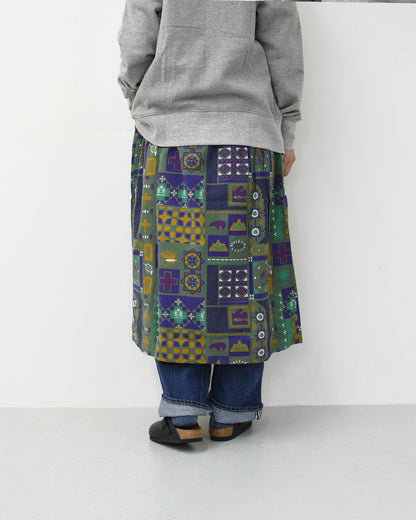 SOUTH2 WEST8 [サウスツーウエストエイト] Army String Skirt - Flannel Cloth / Printed [RW626] アーミーストリングスカート フランネル クロス / プリント [2025AW]