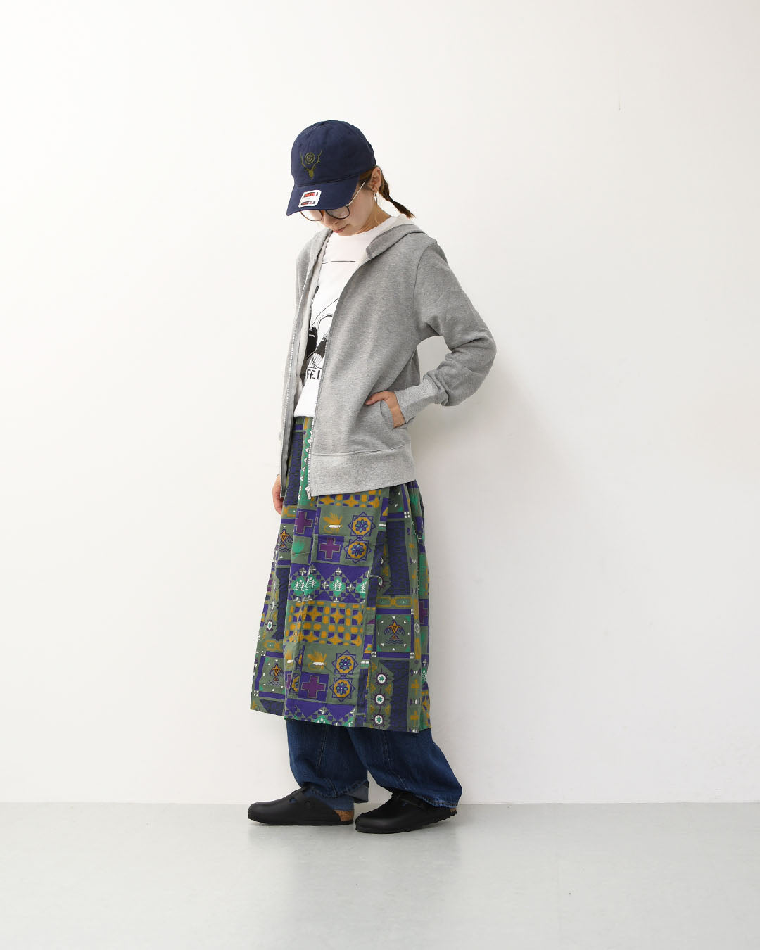 SOUTH2 WEST8 [サウスツーウエストエイト] Army String Skirt - Flannel Cloth / Printed [RW626] アーミーストリングスカート フランネル クロス / プリント [2025AW]