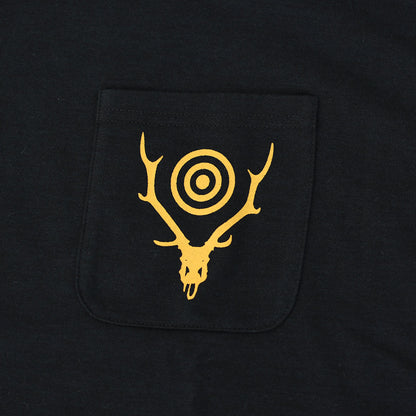 SOUTH2 WEST8 [サウスツーウエストエイト] L/S Round Pocket Tee - Circle Horn [RW658] ロングスリーブ ラウンドポケットTシャツ・サークル ホーン・MEN'S [2025AW]