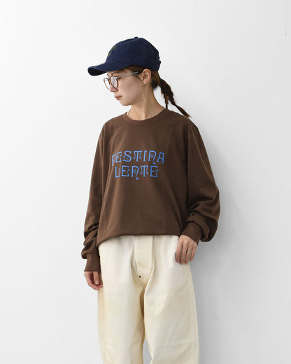 SOUTH2 WEST8 [サウスツーウエストエイト] L/S Crew Neck Tee - FESTINA LENTE [RW660] ロングスリーブ クルーネック・MEN'S [2025AW]