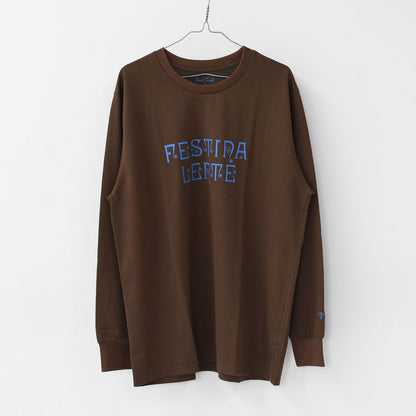 SOUTH2 WEST8 [サウスツーウエストエイト] L/S Crew Neck Tee - FESTINA LENTE [RW660] ロングスリーブ クルーネック・MEN'S [2025AW]