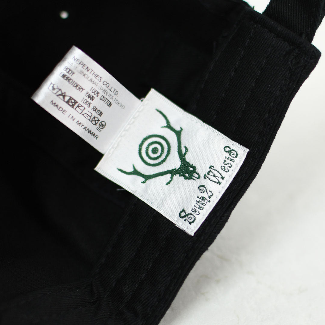 SOUTH2 WEST8 [サウスツーウエストエイト] Strap Back Cap - S&T Emb. [SX611] ストラップキャップ・スカル&ターゲット・MEN'S / LADY'S [2026SS]