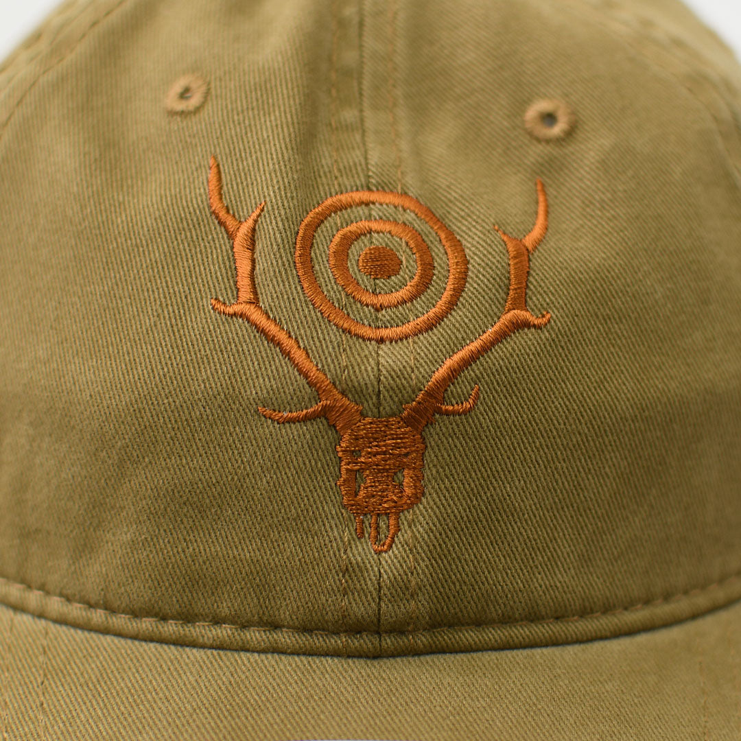 SOUTH2 WEST8 [サウスツーウエストエイト] Strap Back Cap - S&T Emb. [SX611] ストラップキャップ・スカル&ターゲット・MEN'S / LADY'S [2026SS]