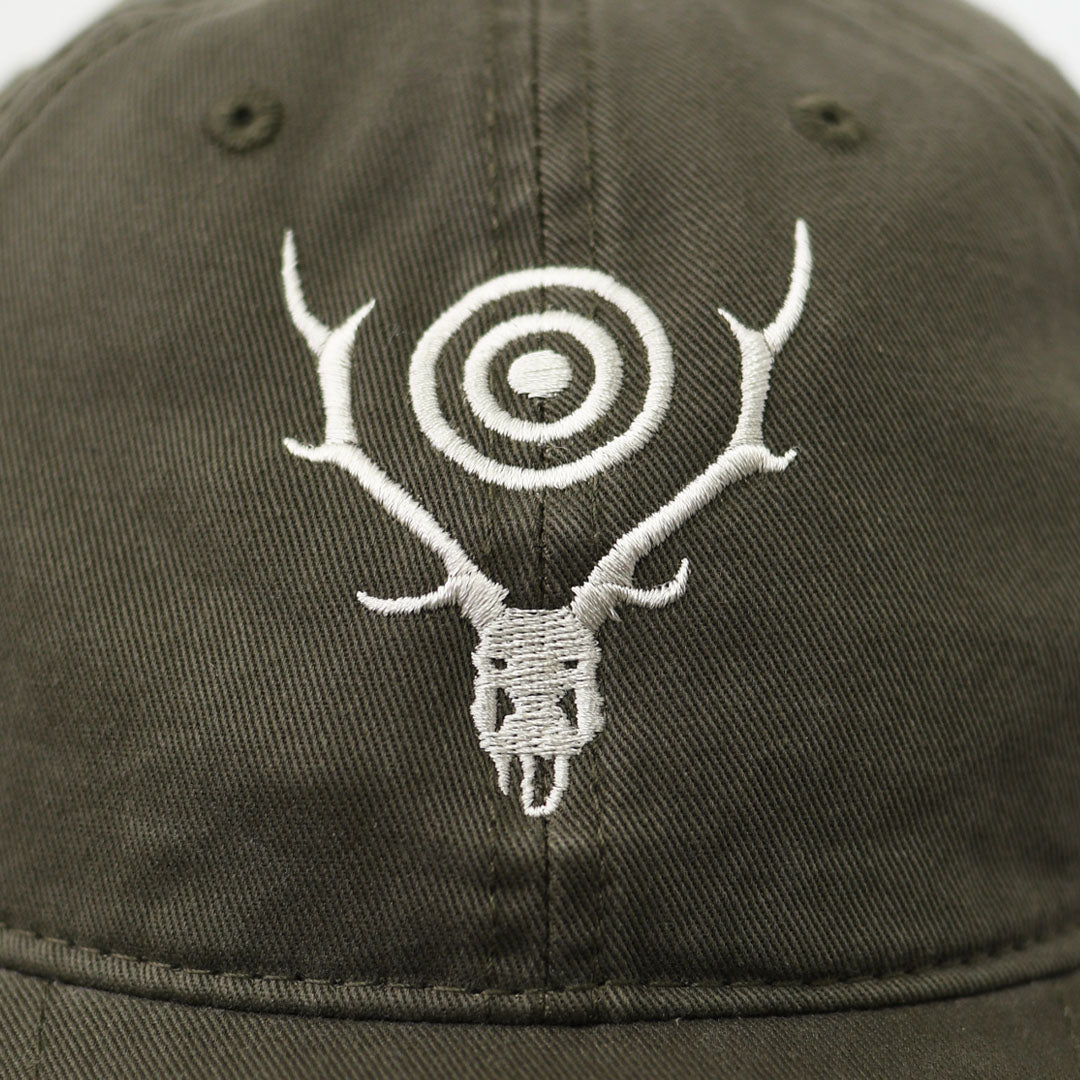 SOUTH2 WEST8 [サウスツーウエストエイト] Strap Back Cap - S&T Emb. [SX611] ストラップキャップ・スカル&ターゲット・MEN'S / LADY'S [2026SS]