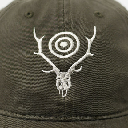 SOUTH2 WEST8 [サウスツーウエストエイト] Strap Back Cap - S&T Emb. [SX611] ストラップキャップ・スカル&ターゲット・MEN'S / LADY'S [2026SS]