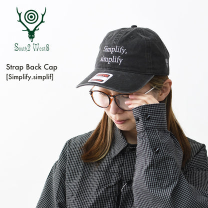 SOUTH2 WEST8 [サウスツーウエストエイト] Strap Back Cap - Simplify.simplify [SX612] ストラップキャップ・シンプリファイシンプリファイ・MEN'S / LADY'S [2026SS]
