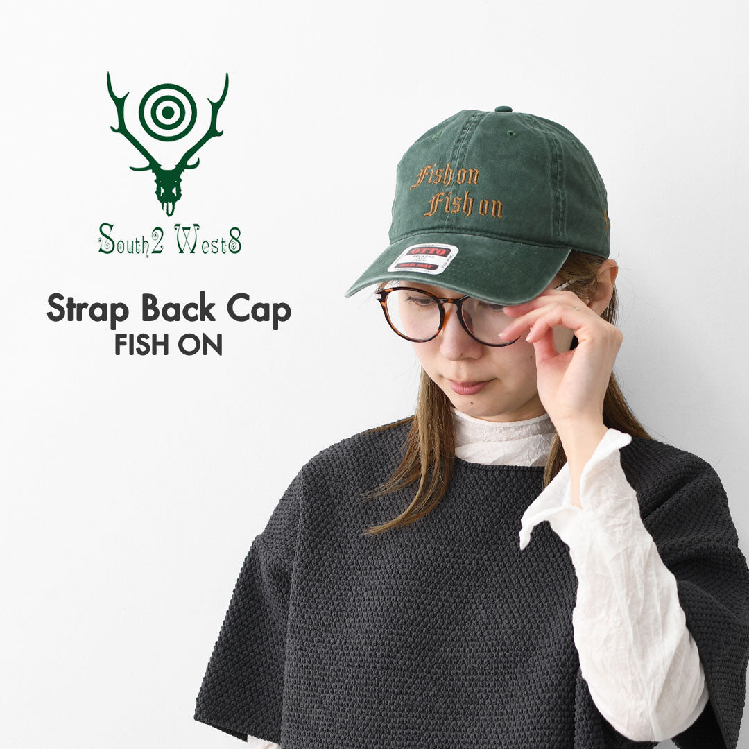 SOUTH2 WEST8 [サウスツーウエストエイト] Strap Back Cap - FISH ON [SX615] ストラップキャップ - フィッシュオン・MEN'S / LADY'S [2026SS]