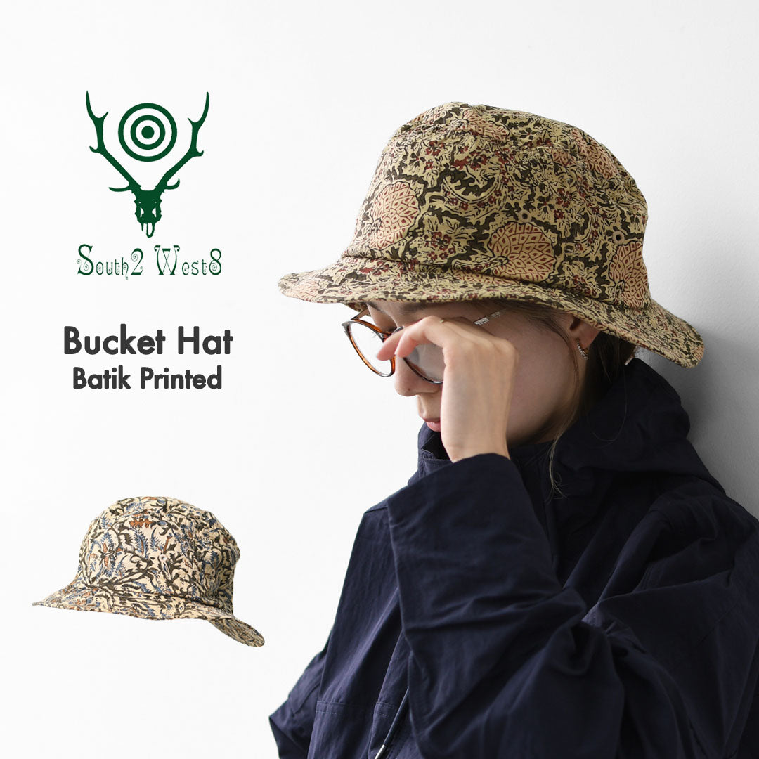 SOUTH2 WEST8 [サウスツーウエストエイト] Bucket Hat - Batik Printed [SX618] バケットハット - バティックプリント・MEN'S / LADY'S [2026SS]