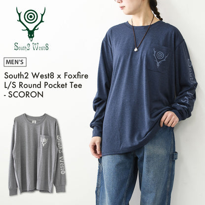 SOUTH2 WEST8 [サウスツーウエストエイト] South2 West8 x Foxfire L/S Round Pocket Tee - SCORON [SX832] ロングスリーブ ラウンドポケットTシャツ -スコーロン-・長袖Tシャツ・ロンT・ポケットT・アウトドア・タウンユース・MEN'S [2026SS]