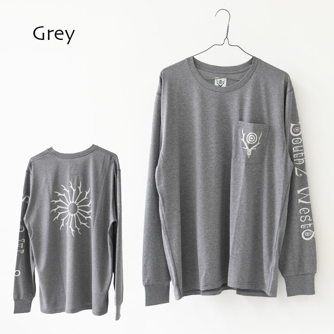 SOUTH2 WEST8 [サウスツーウエストエイト] South2 West8 x Foxfire L/S Round Pocket Tee - SCORON [SX832] ロングスリーブ ラウンドポケットTシャツ -スコーロン-・長袖Tシャツ・ロンT・ポケットT・アウトドア・タウンユース・MEN'S [2026SS]