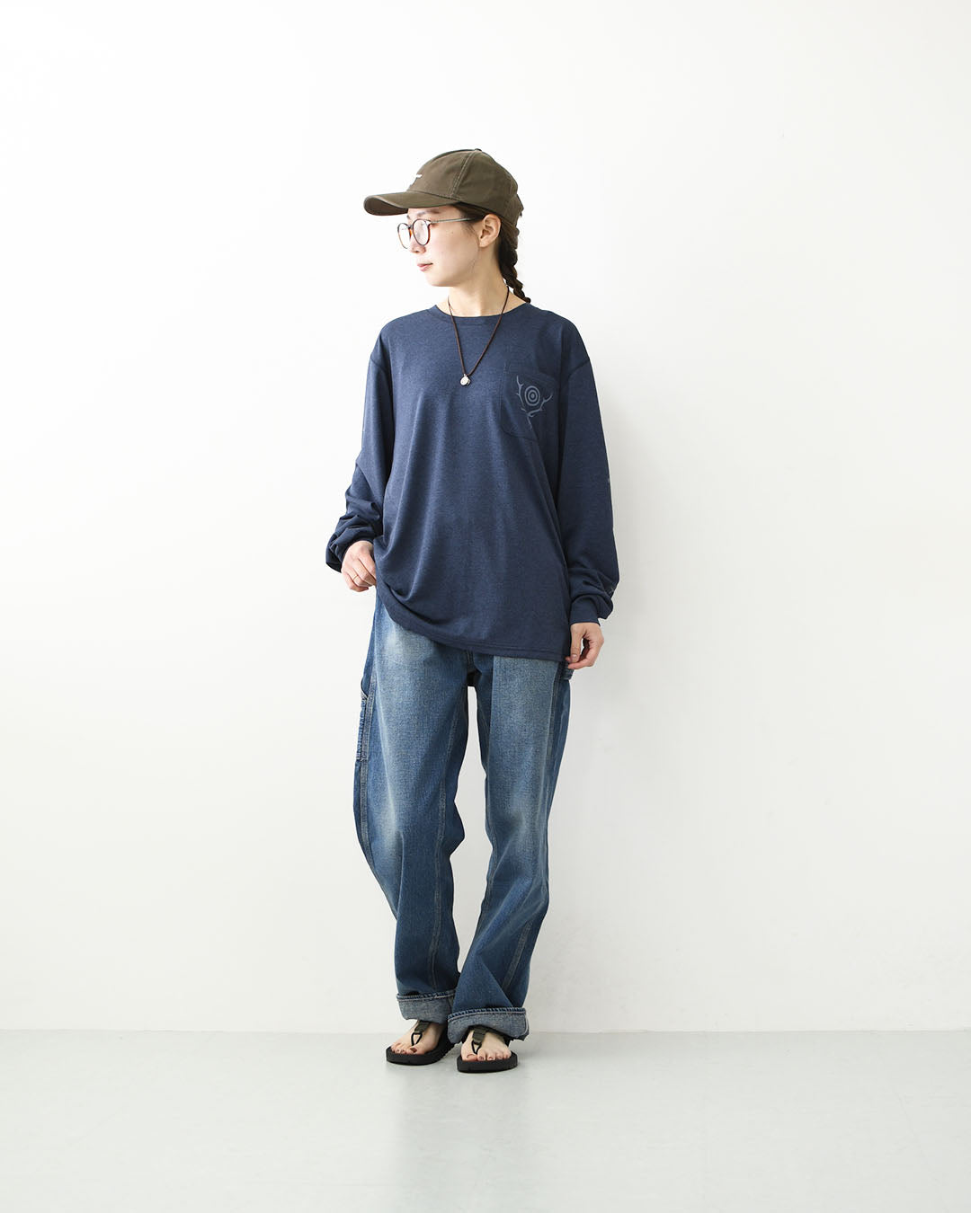 SOUTH2 WEST8 [サウスツーウエストエイト] South2 West8 x Foxfire L/S Round Pocket Tee - SCORON [SX832] ロングスリーブ ラウンドポケットTシャツ -スコーロン-・長袖Tシャツ・ロンT・ポケットT・アウトドア・タウンユース・MEN'S [2026SS]