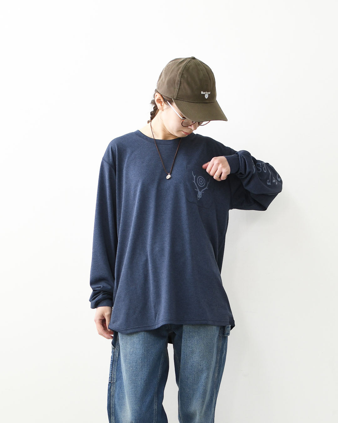 SOUTH2 WEST8 [サウスツーウエストエイト] South2 West8 x Foxfire L/S Round Pocket Tee - SCORON [SX832] ロングスリーブ ラウンドポケットTシャツ -スコーロン-・長袖Tシャツ・ロンT・ポケットT・アウトドア・タウンユース・MEN'S [2026SS]