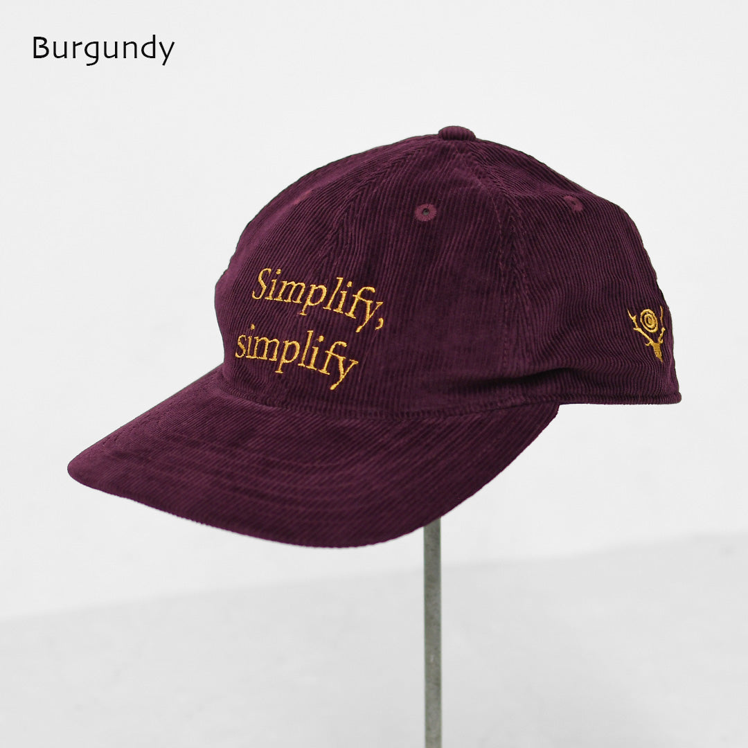 SOUTH2 WEST8 [サウスツーウエストエイト] Panel Cap - Corduroy [TY707] パネルキャップ-コーデュロイ・MEN'S / LADY'S [2026AW]