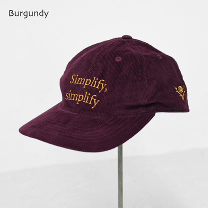 SOUTH2 WEST8 [サウスツーウエストエイト] Panel Cap - Corduroy [TY707] パネルキャップ-コーデュロイ・MEN'S / LADY'S [2026AW]
