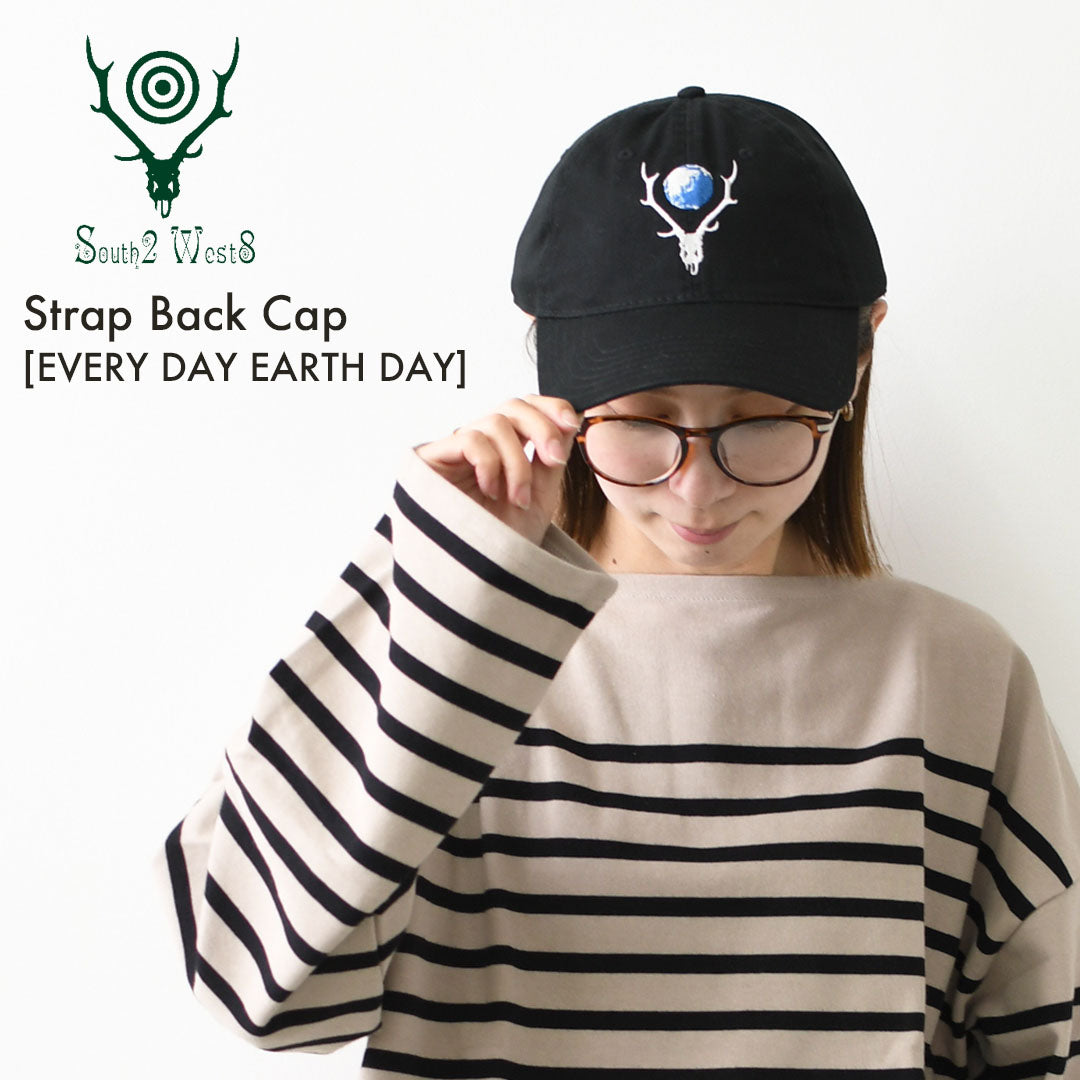 SOUTH2 WEST8 [サウスツーウエストエイト] Strap Back Cap - EVERY DAY EARTH DAY [TY711] ストラップバックキャップ - エブリデーアースデー -・キャップ・アウトドアキャップ・おしゃれキャップ・アウトドア・キャンプ・MEN'S / LADY'S [2026AW]