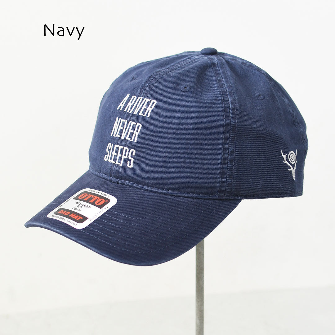 SOUTH2 WEST8 [サウスツーウエストエイト] Strap Back Cap - A RIVER NEVER SLEEP [TY713] ストラップバックキャップ -ア リバーネバースリープ-・MEN'S / LADY'S [2026AW]