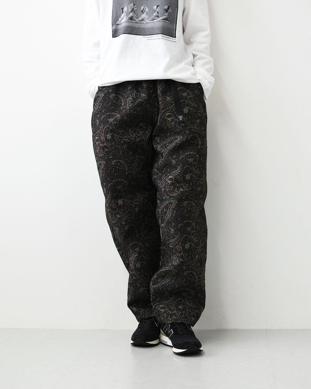 SOUTH2 WEST8 [サウスツーウエストエイト] String Slack Pant - Paisley Jq. [TY763] ストリング スラック パンツ - ペイズリー ジャカード・イージーパンツ・ワイドシルエット・キャンプ・アウトドア・MEN'S [2026AW]